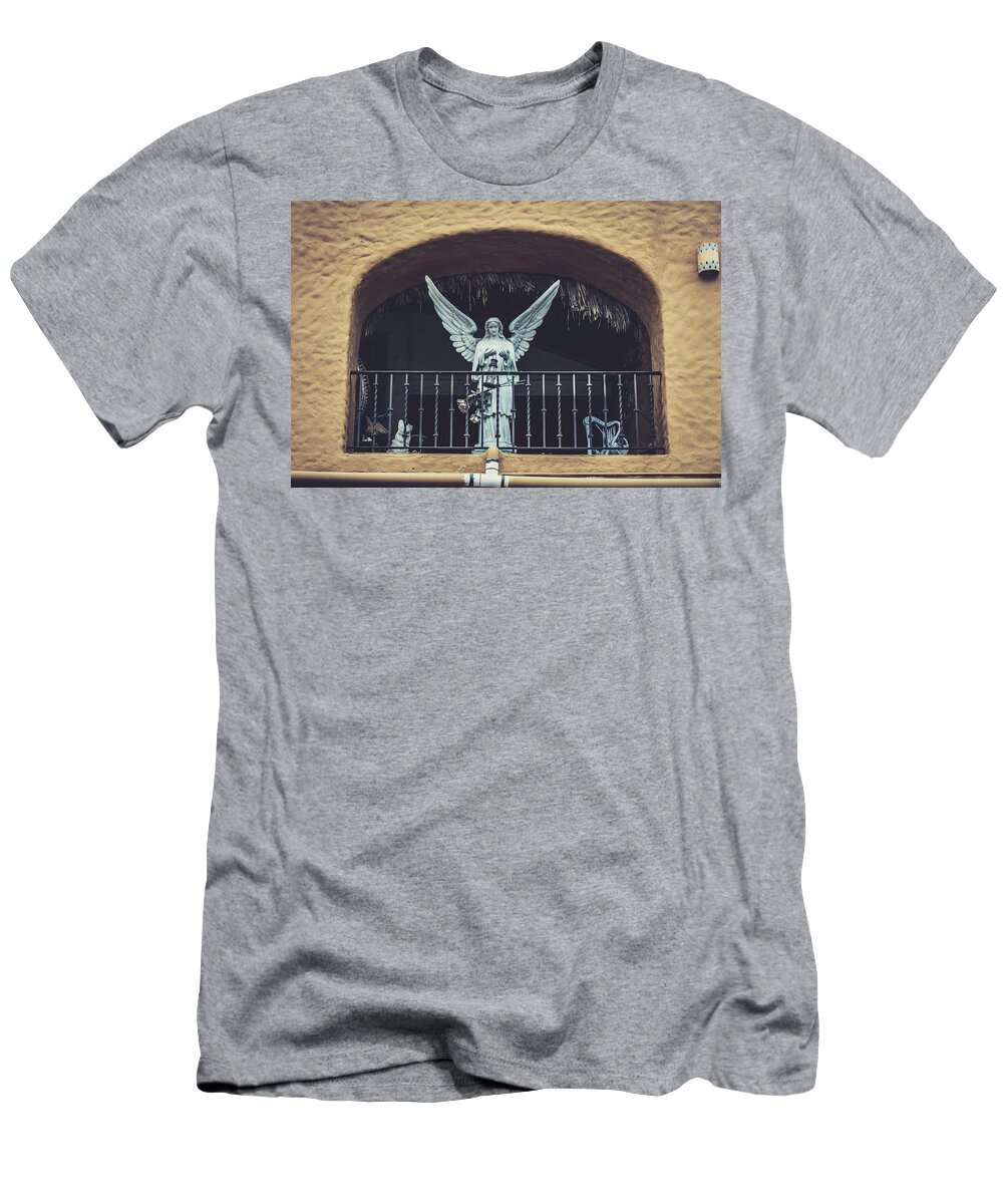 Angel T-Shirt featuring the photograph Angel in the Balcony by Rebekah Zivicki