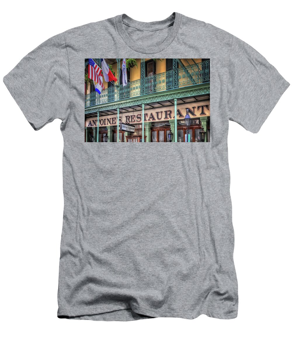 New Orleans T-Shirt featuring the photograph Antoine's by Susan Rissi Tregoning