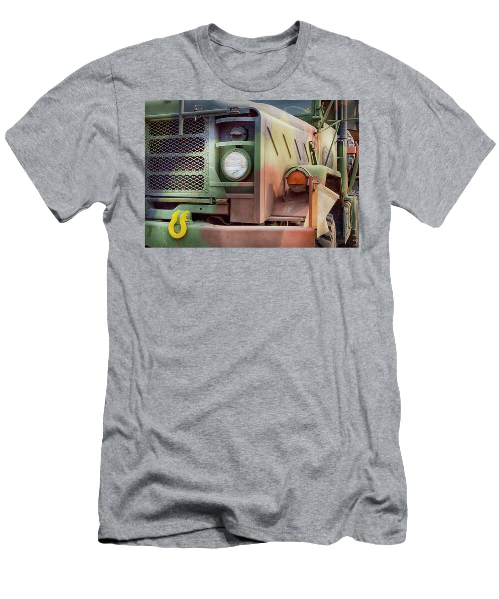 Military T-Shirt featuring the photograph Army Truck by Theresa Tahara