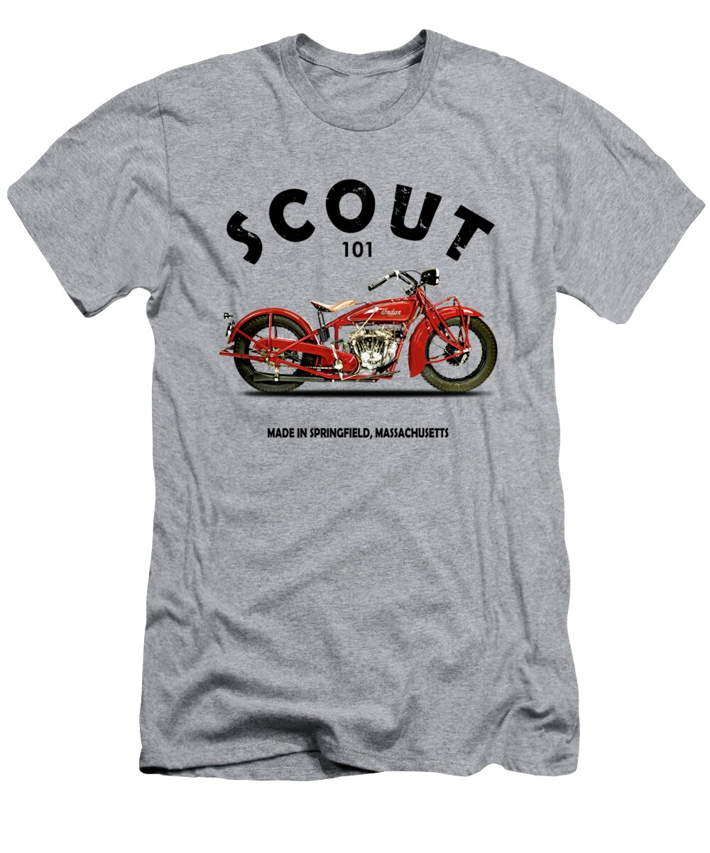 Indian Scout 101 T-Shirt featuring the photograph The Scout 101 1929 by Mark Rogan