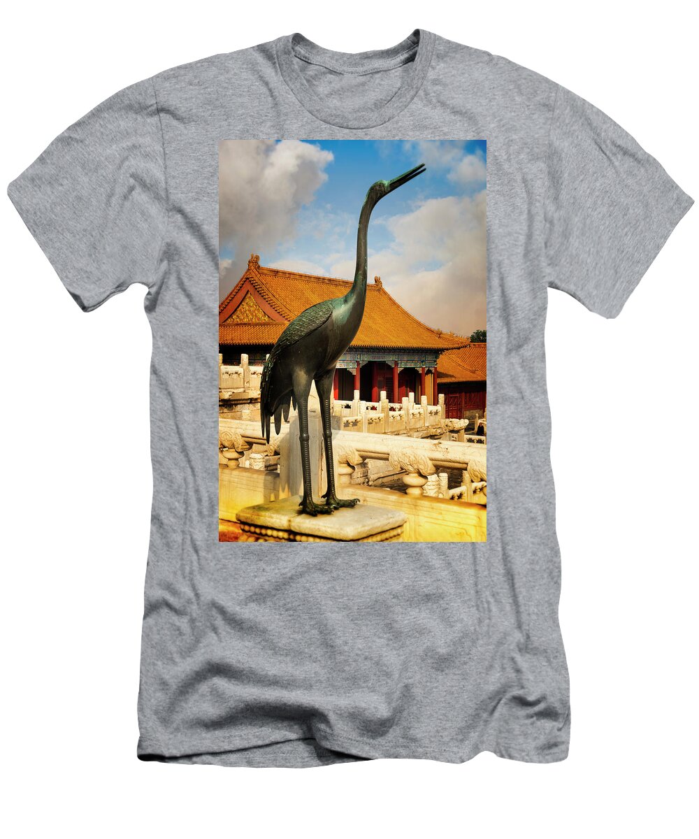 Forbidden City T-Shirt featuring the photograph At the Forbidden City by Kathryn McBride