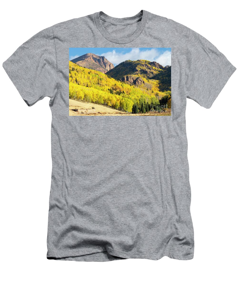 Pikes Peak T-Shirt featuring the photograph Autumn on the Pikes Peak by Steven Krull