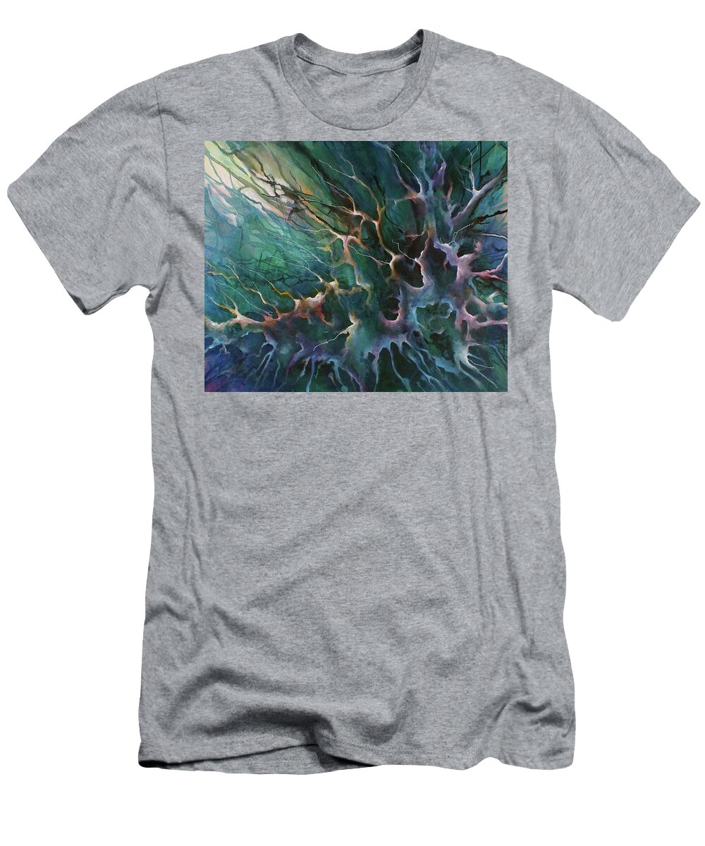 Abstract T-Shirt featuring the painting Daydream by Michael Lang
