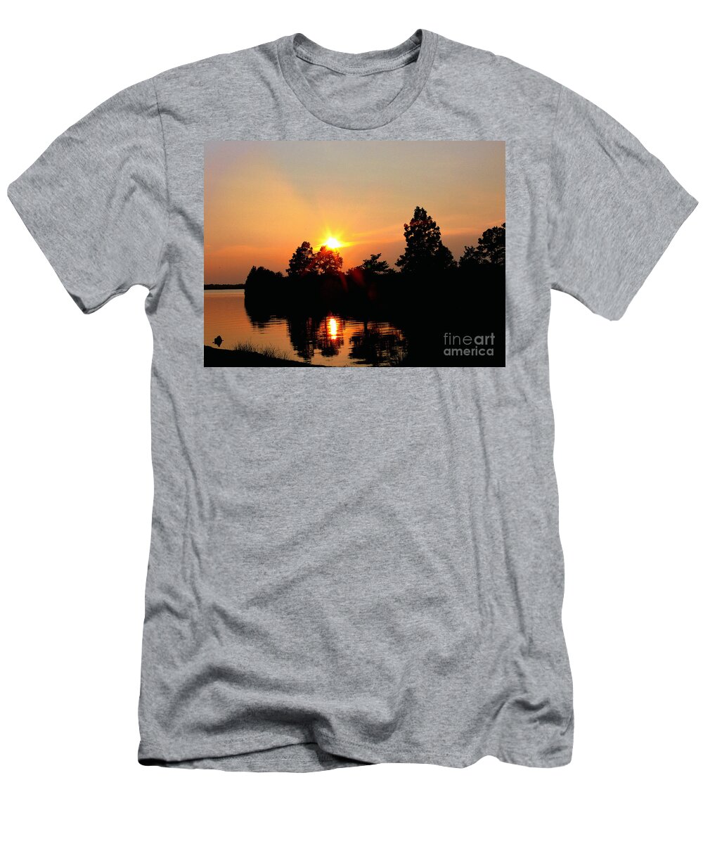 Backbay T-Shirt featuring the photograph Backbay Sunset by Scott Cameron