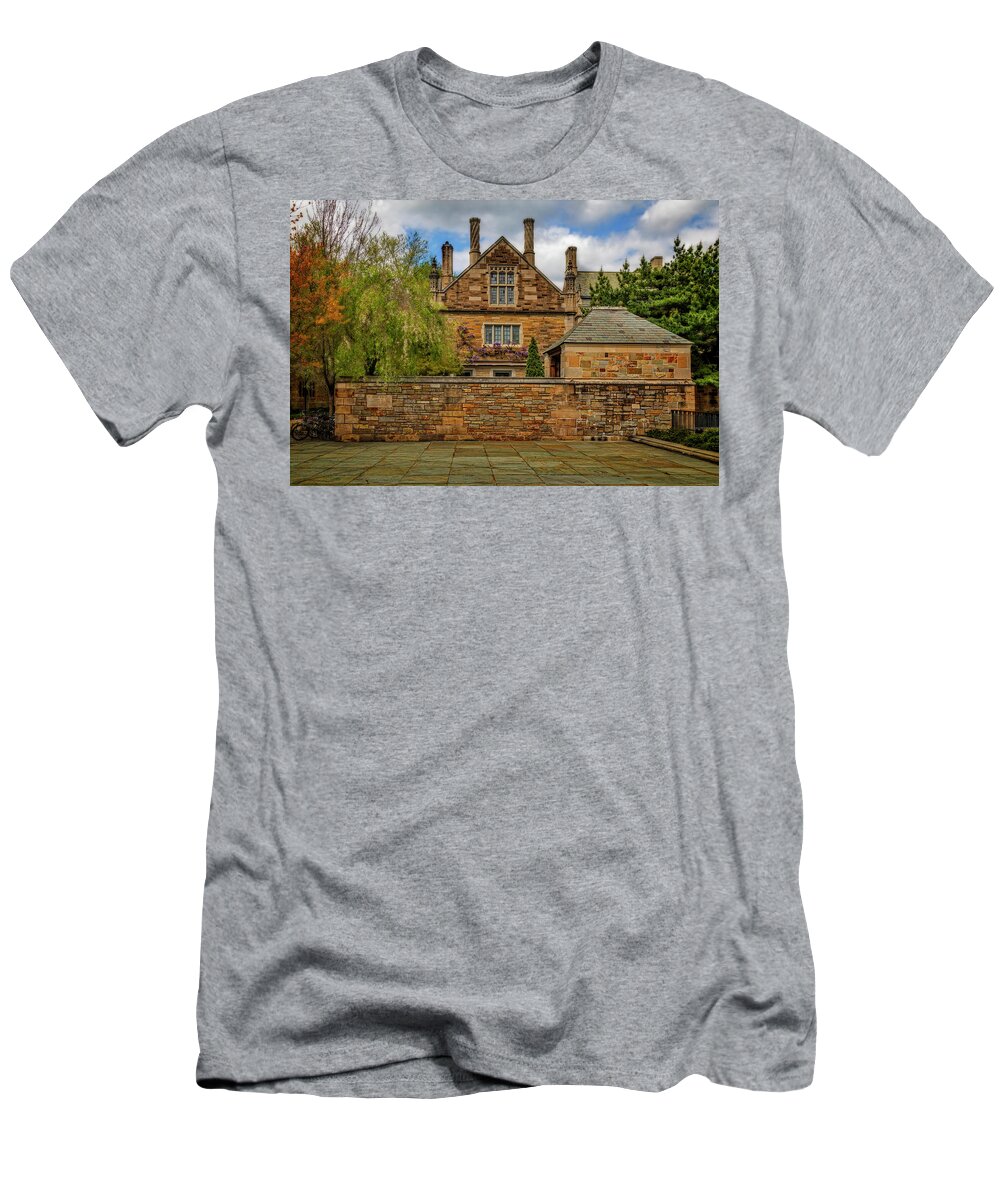 Berkeley College Yale University T-Shirt featuring the photograph Berkeley College Yale University by Susan Candelario