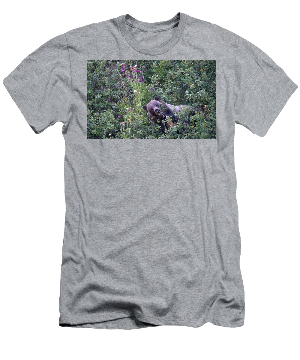 Tetons T-Shirt featuring the photograph Berry Picking by Patrick Nowotny