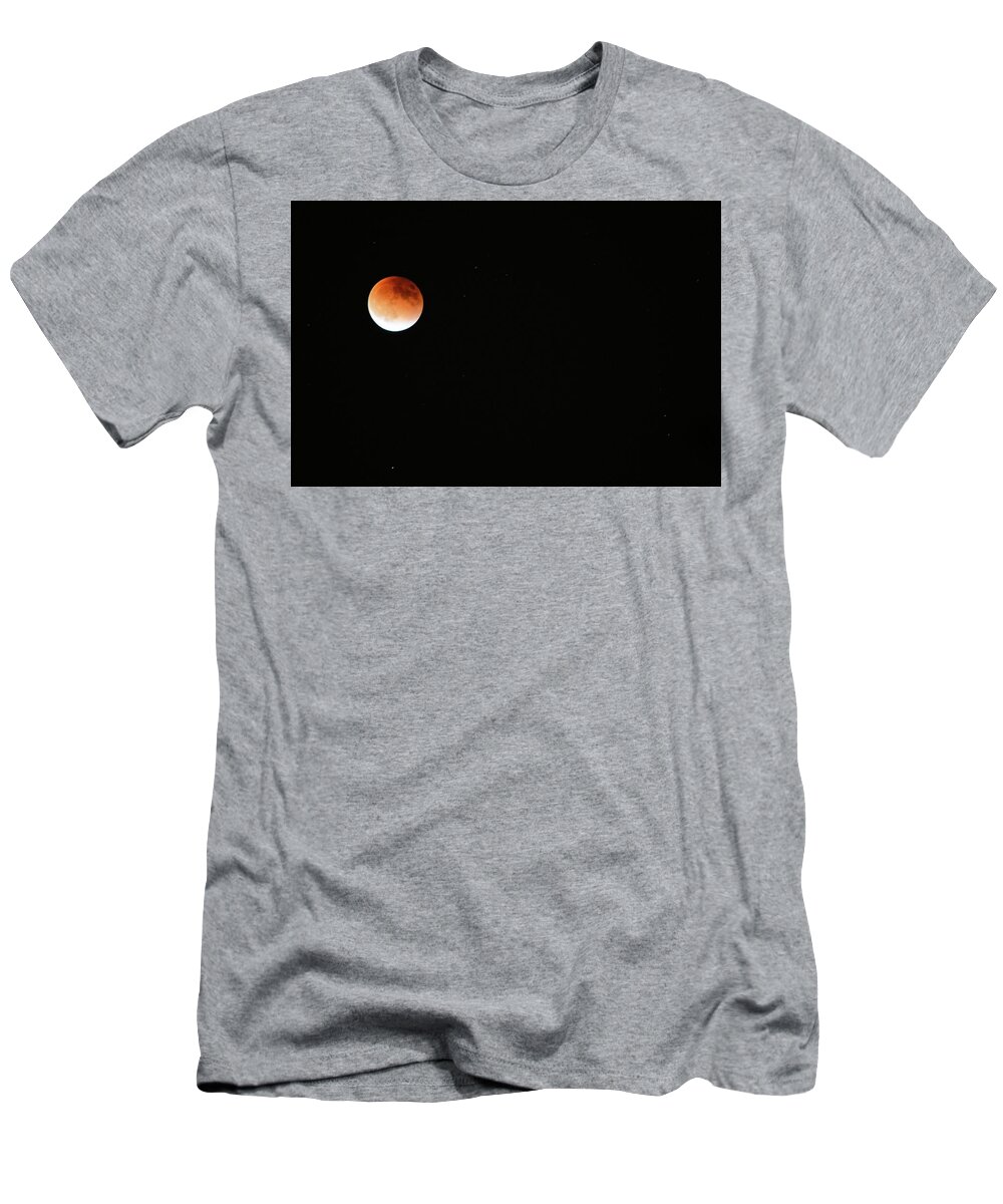 Moon T-Shirt featuring the photograph Blood Moon by Debra Kewley