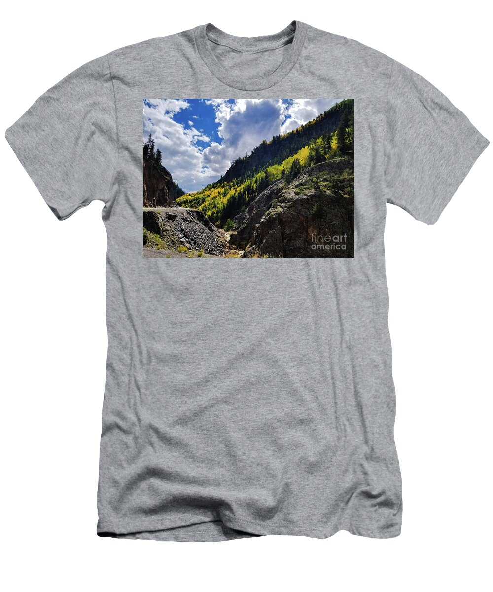Colorado T-Shirt featuring the photograph Blue Skies in Colorado by Elizabeth M