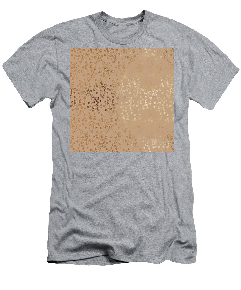 Bronzed Beauty T-Shirt featuring the digital art Bronzed Beauty by Sharon Mau
