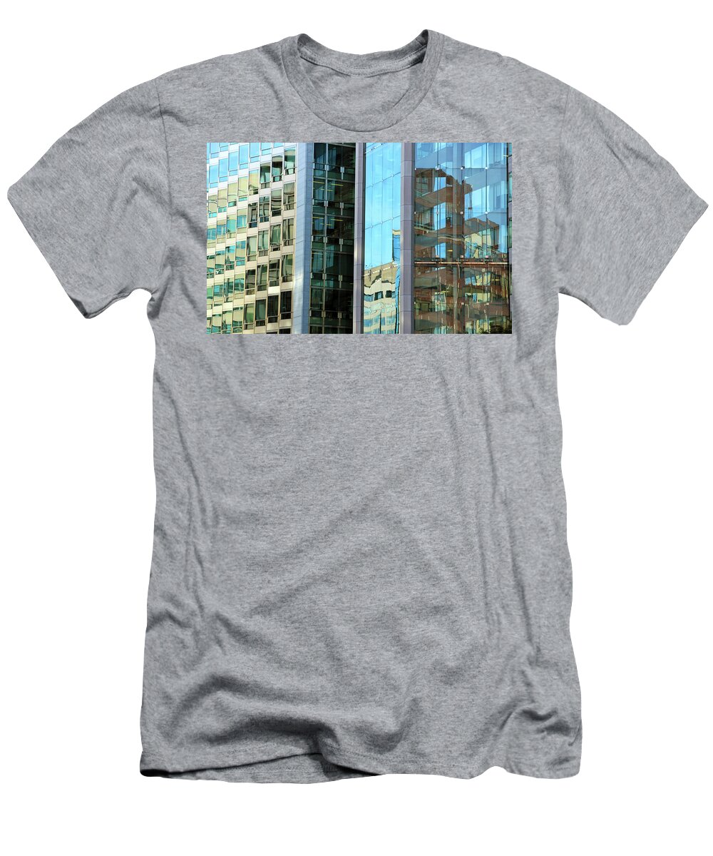 Building T-Shirt featuring the photograph Building Reflections On Connecticut Avenue by Cora Wandel