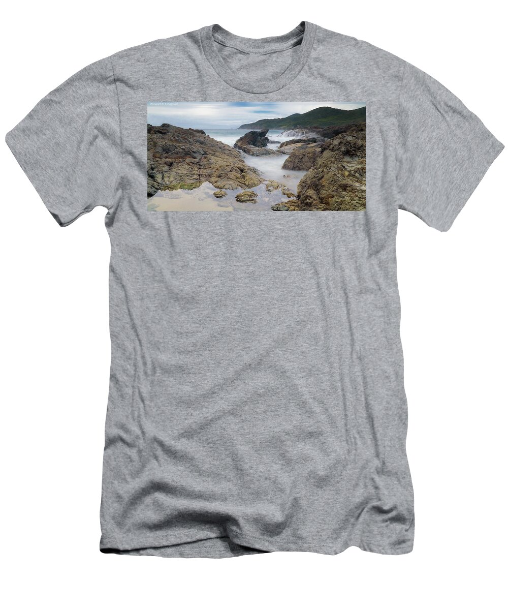 Burgess Beach Forster T-Shirt featuring the digital art Burgess Beach Forster 827 by Kevin Chippindall