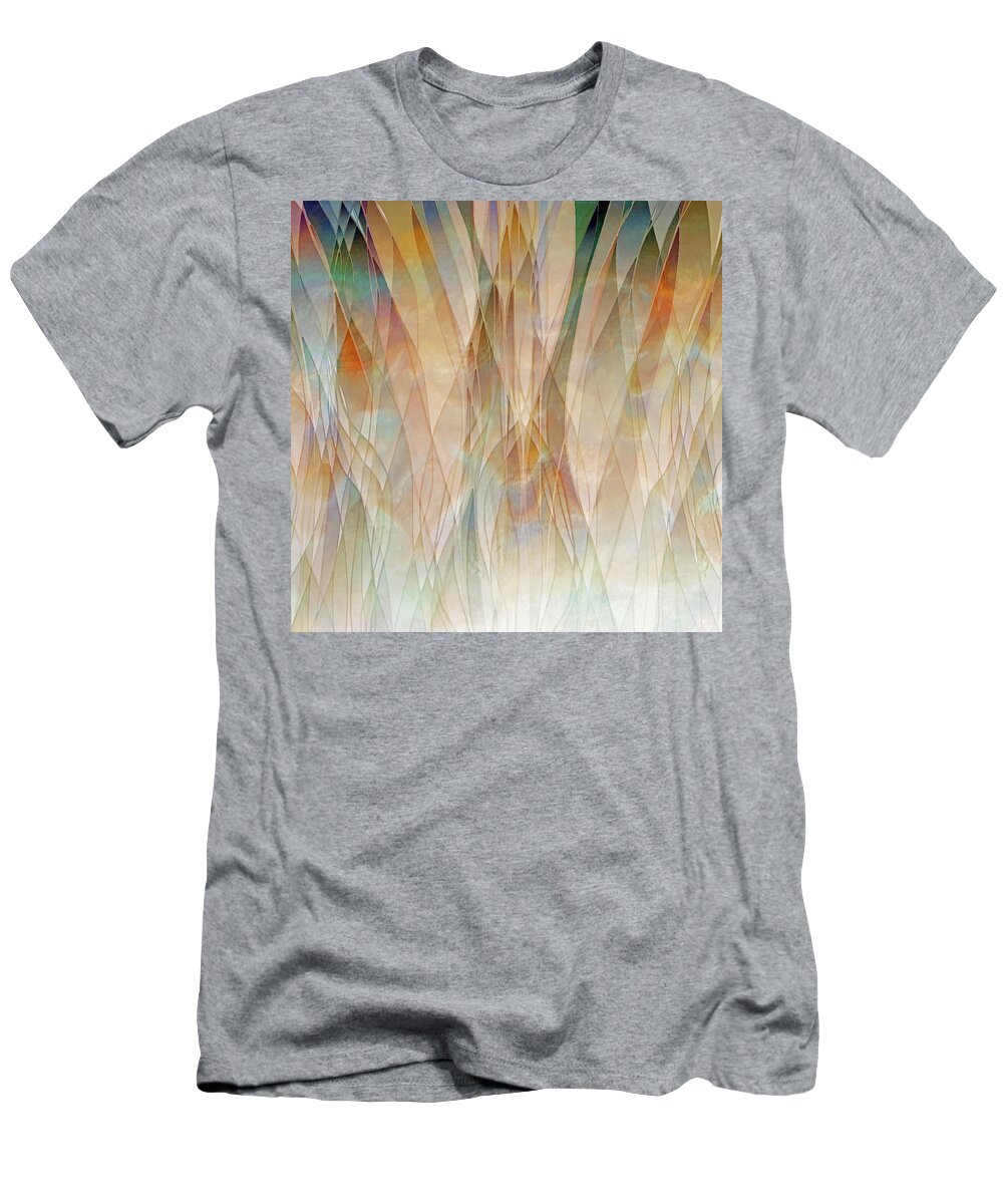 Canyon T-Shirt featuring the digital art Canyon Falls by Sand And Chi