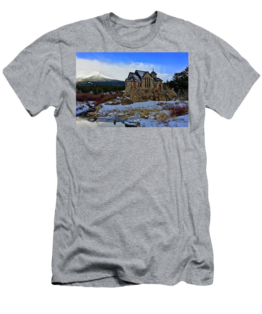 Chapel T-Shirt featuring the photograph Chapel on the Rock by Dan Miller