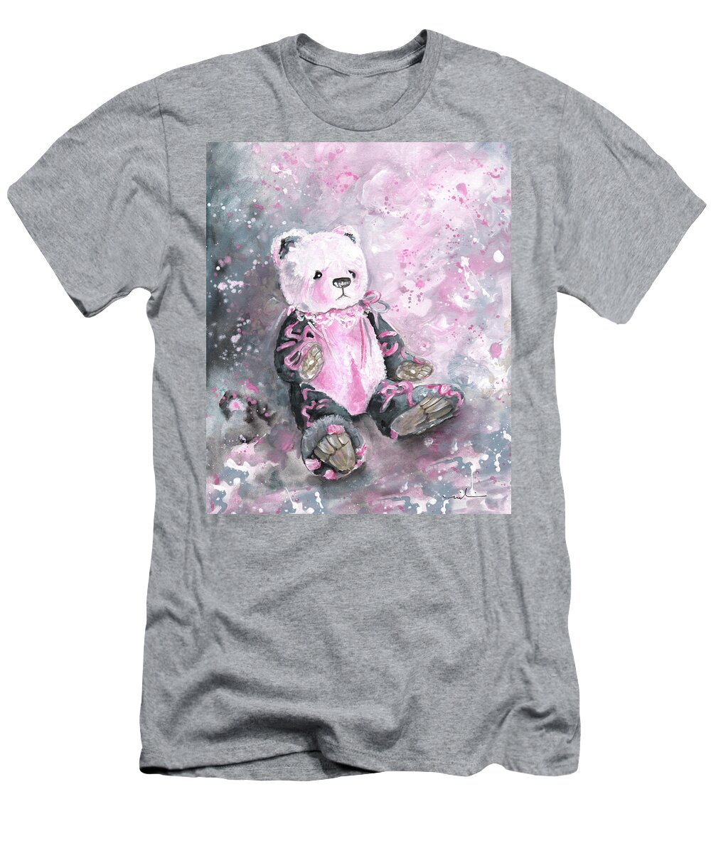 Teddy T-Shirt featuring the painting Charlie Bear Sylvia by Miki De Goodaboom