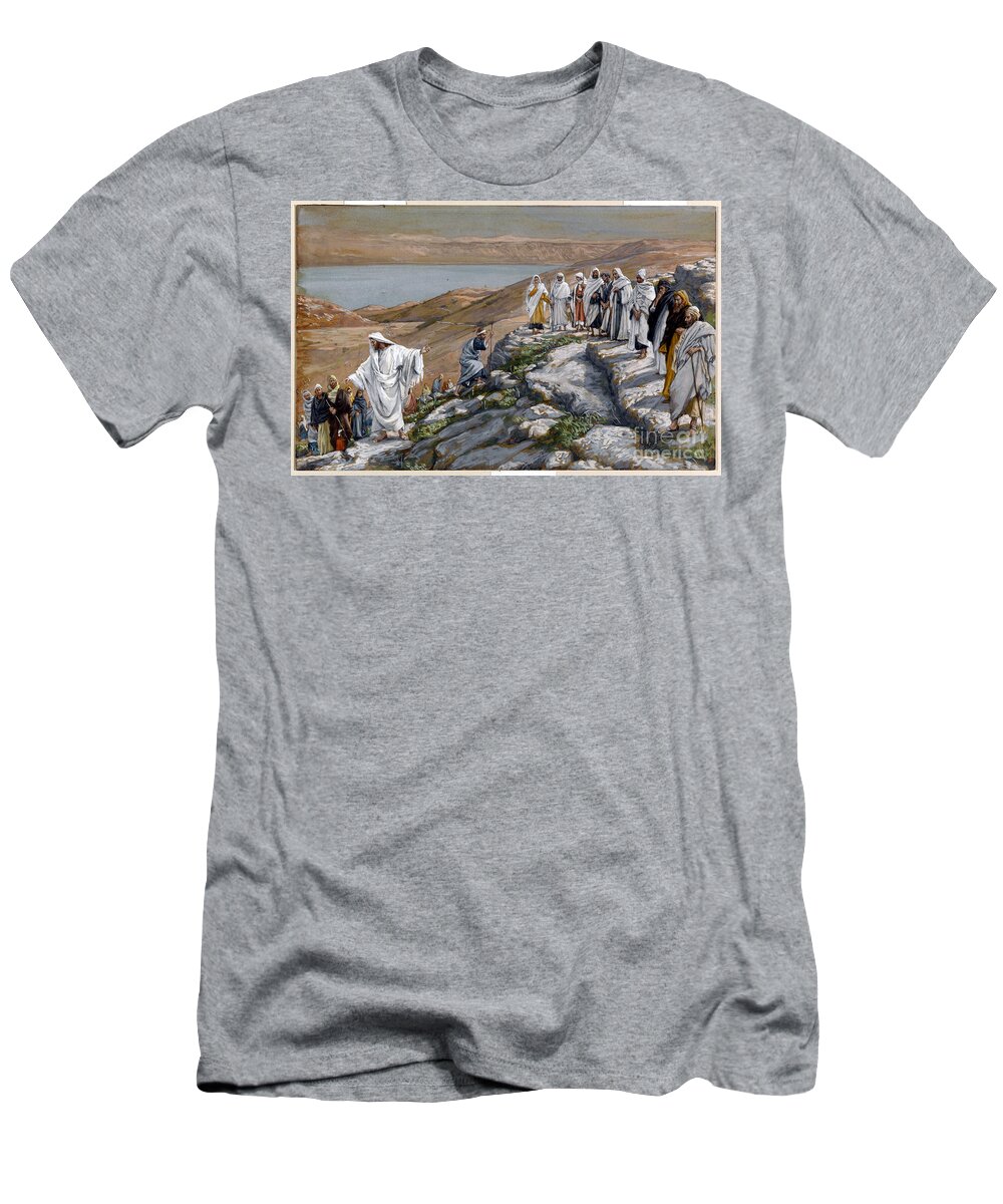 1st Century T-Shirt featuring the photograph Christ Sending Out The Seventy Disciples, Two By Two, Illustration For 'the Life Of Christ', C.1884-96 by James Jacques Joseph Tissot