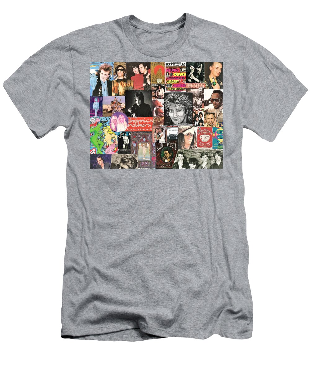 Besiddelse Betinget Destruktiv Classic Rock Collage 14 featuring Rod Stewart T-Shirt by Doug Siegel -  Pixels