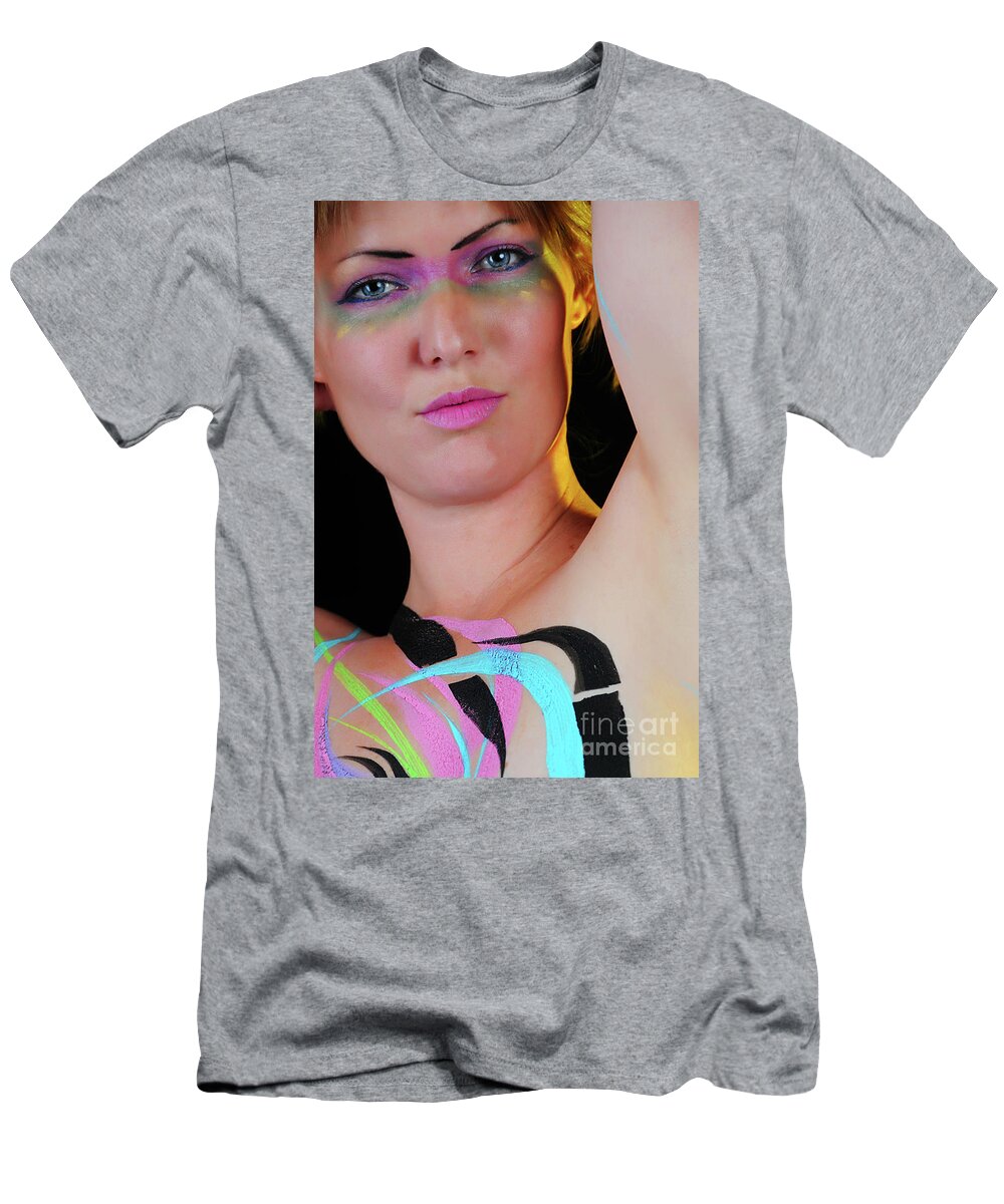 Girl T-Shirt featuring the photograph Color Mask by Robert WK Clark