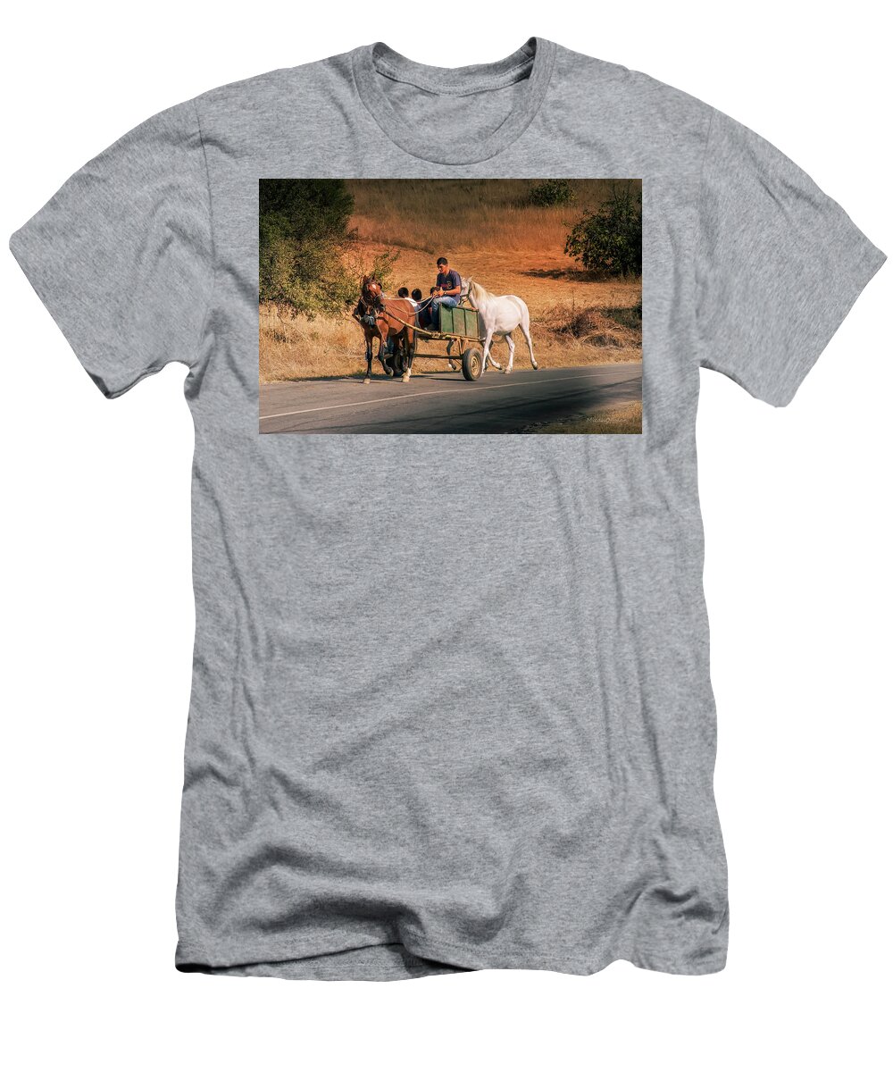 Come Back Home T-Shirt featuring the photograph Come back home before dusk by Micah Offman