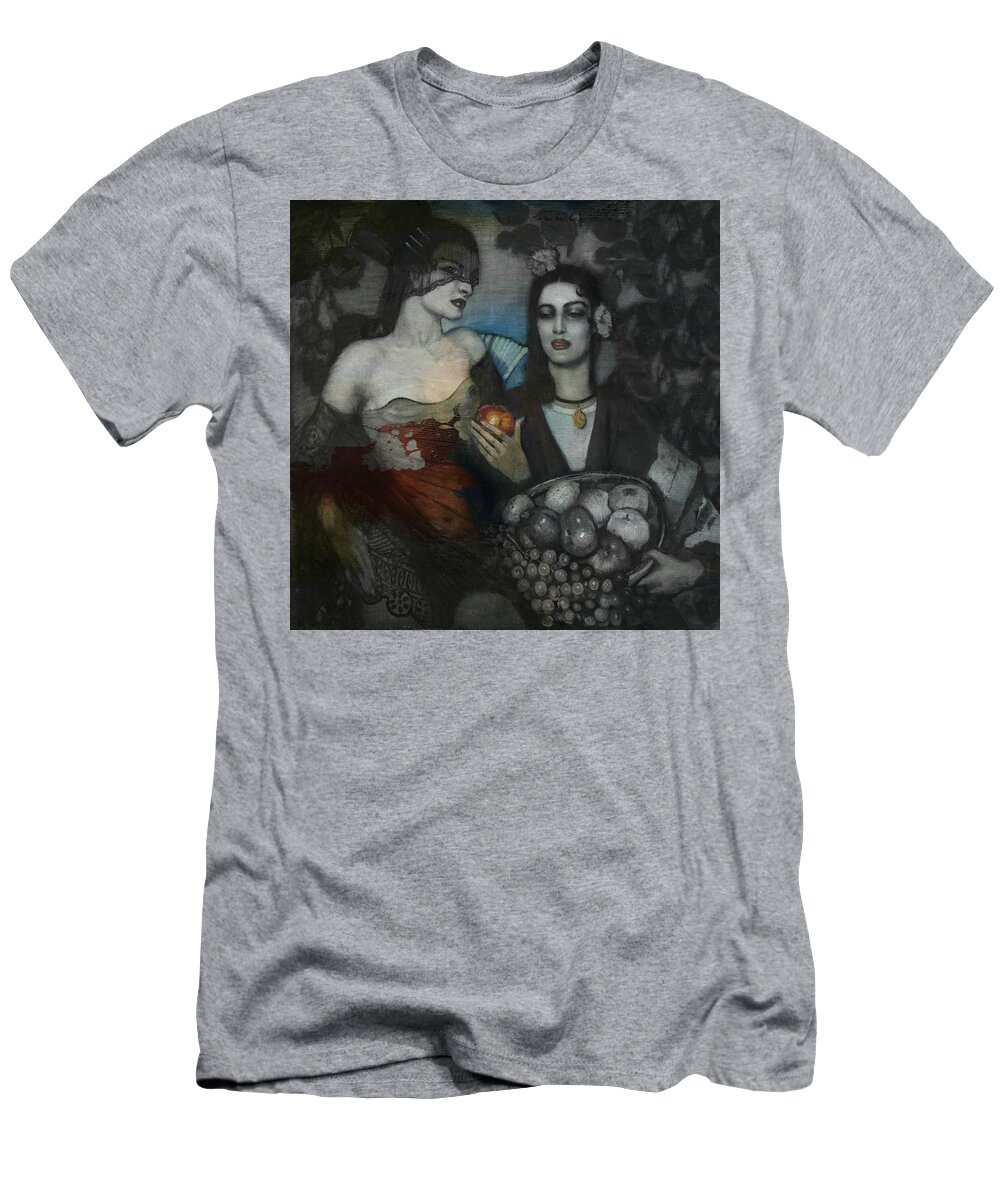 Love T-Shirt featuring the mixed media Crazy For You by Paul Lovering