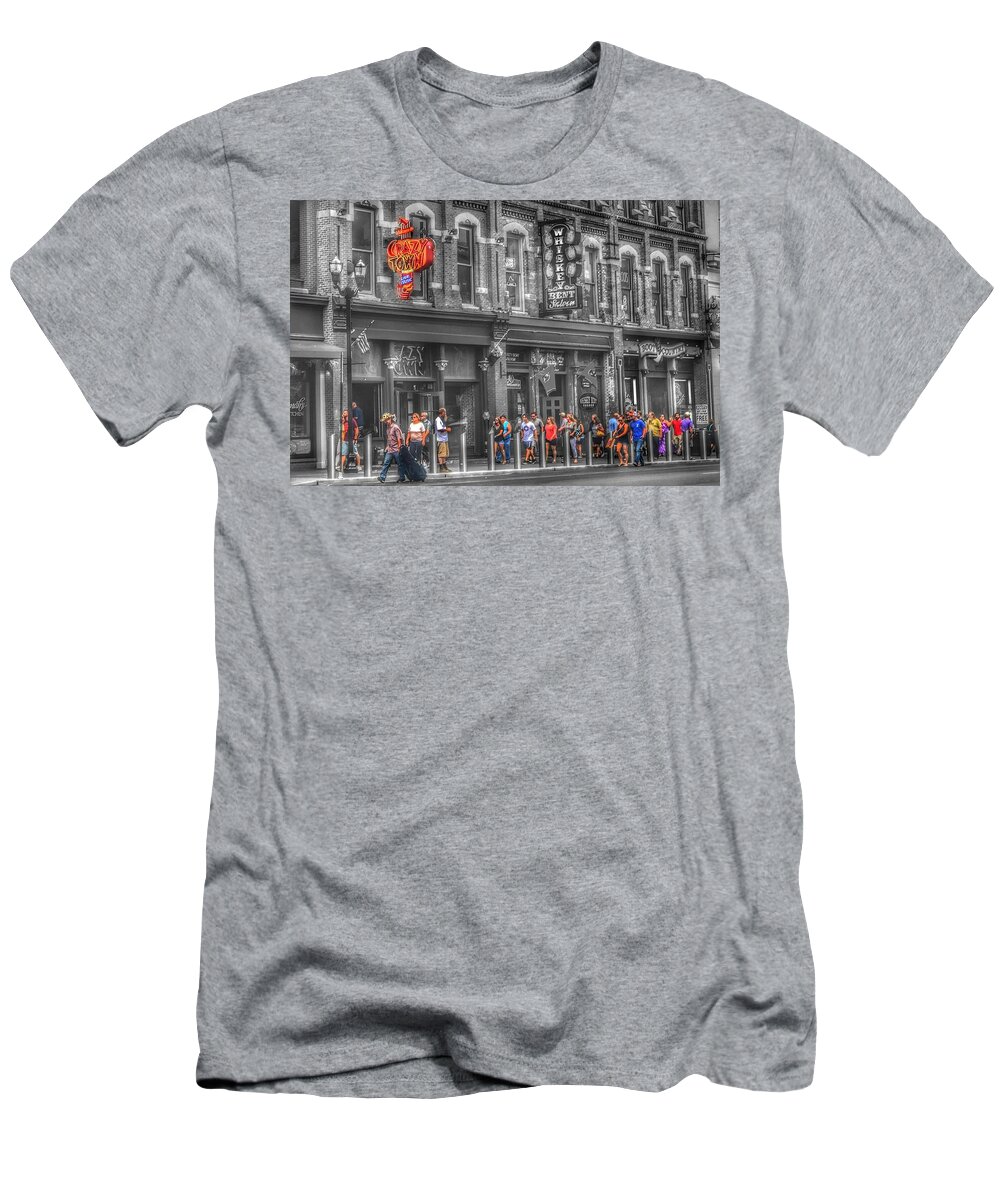 Nashville T-Shirt featuring the photograph Crazy Town by Jack Wilson
