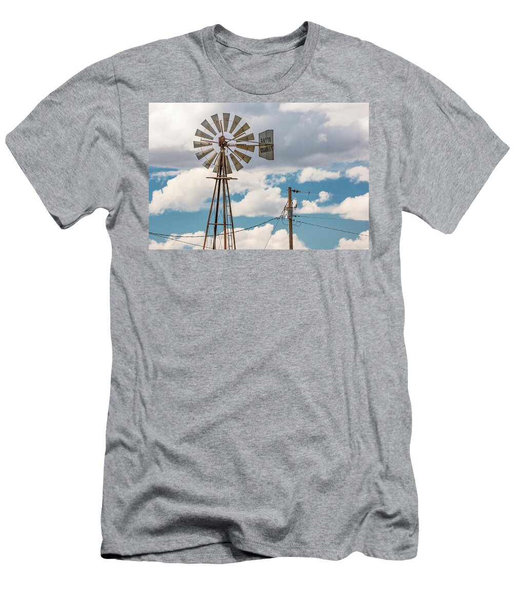Windmill T-Shirt featuring the photograph David Bradley Windmill by Todd Klassy