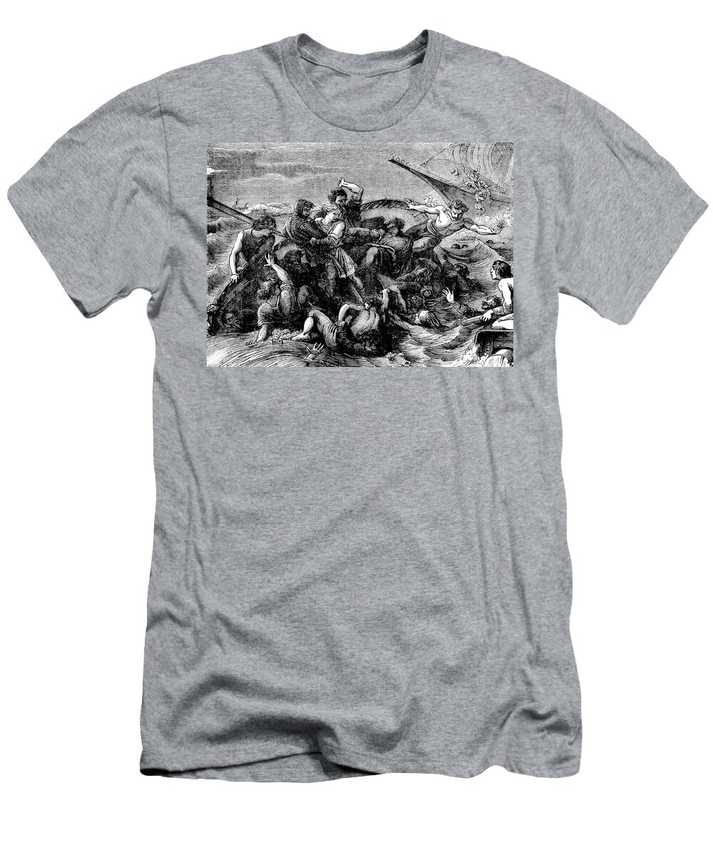 1120 T-Shirt featuring the photograph Death Of William Adelin, Son Of Henry by Science Source
