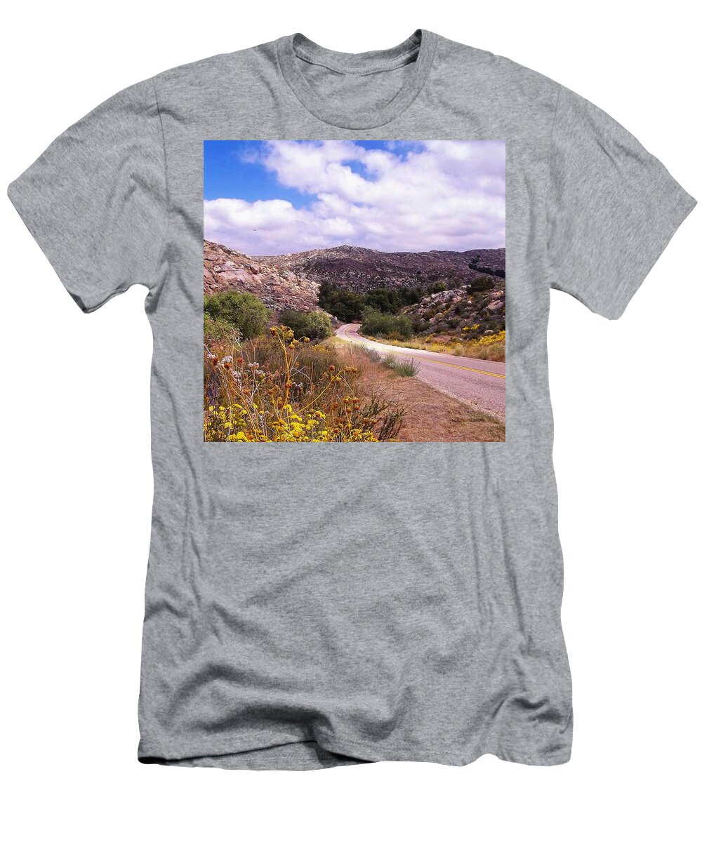 Road T-Shirt featuring the photograph Desert Backroads by Glenn McCarthy Art and Photography