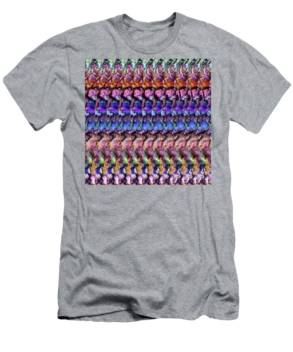 Autostereogram T-Shirt featuring the digital art DNA Autostereogram Qualias Gut 3 by Russell Kightley