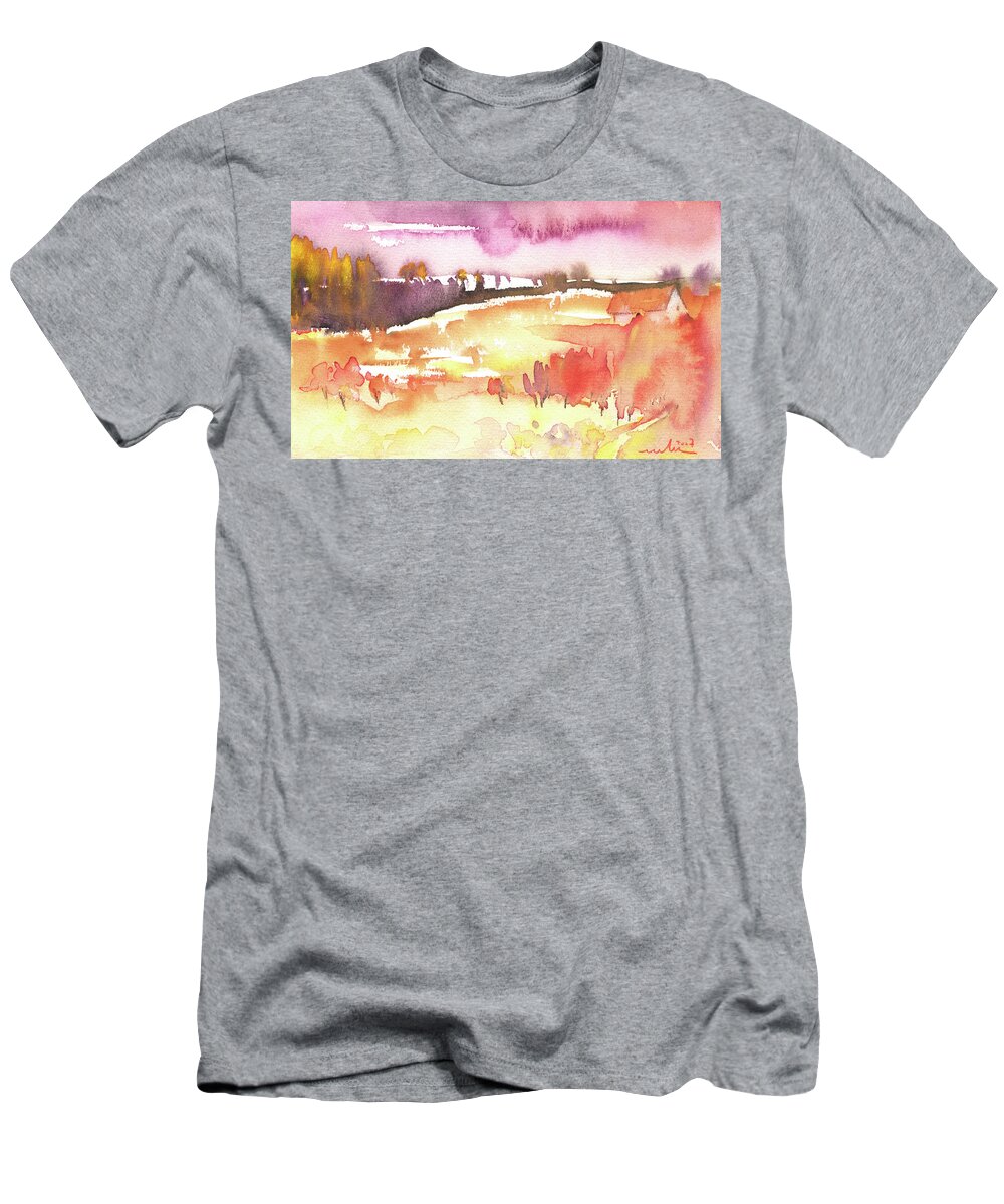 Early Morning T-Shirt featuring the painting Early Morning 39 by Miki De Goodaboom