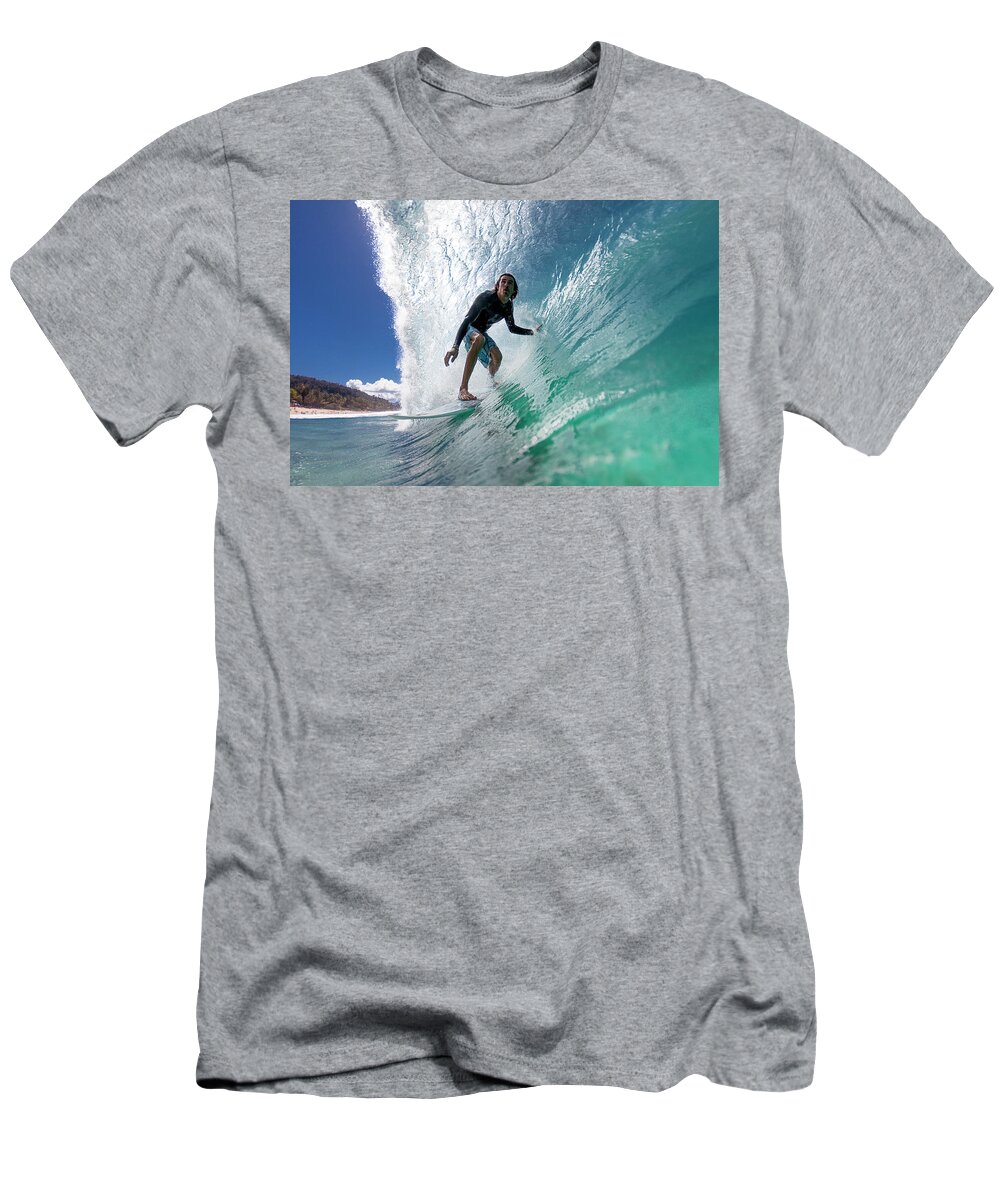 Surf T-Shirt featuring the photograph Ephemeral Envelopment by Sean Davey