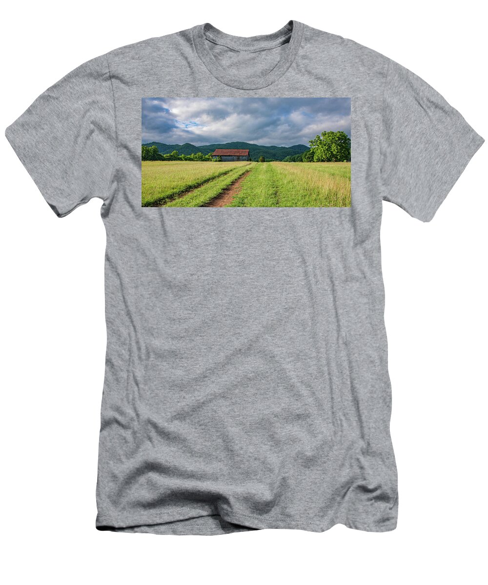 Rural T-Shirt featuring the photograph Farm in the Foothills by Marcy Wielfaert