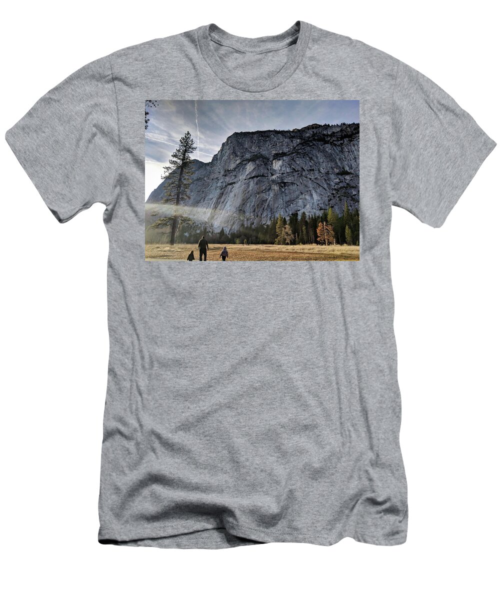 Mountain T-Shirt featuring the photograph Feel Small by Portia Olaughlin