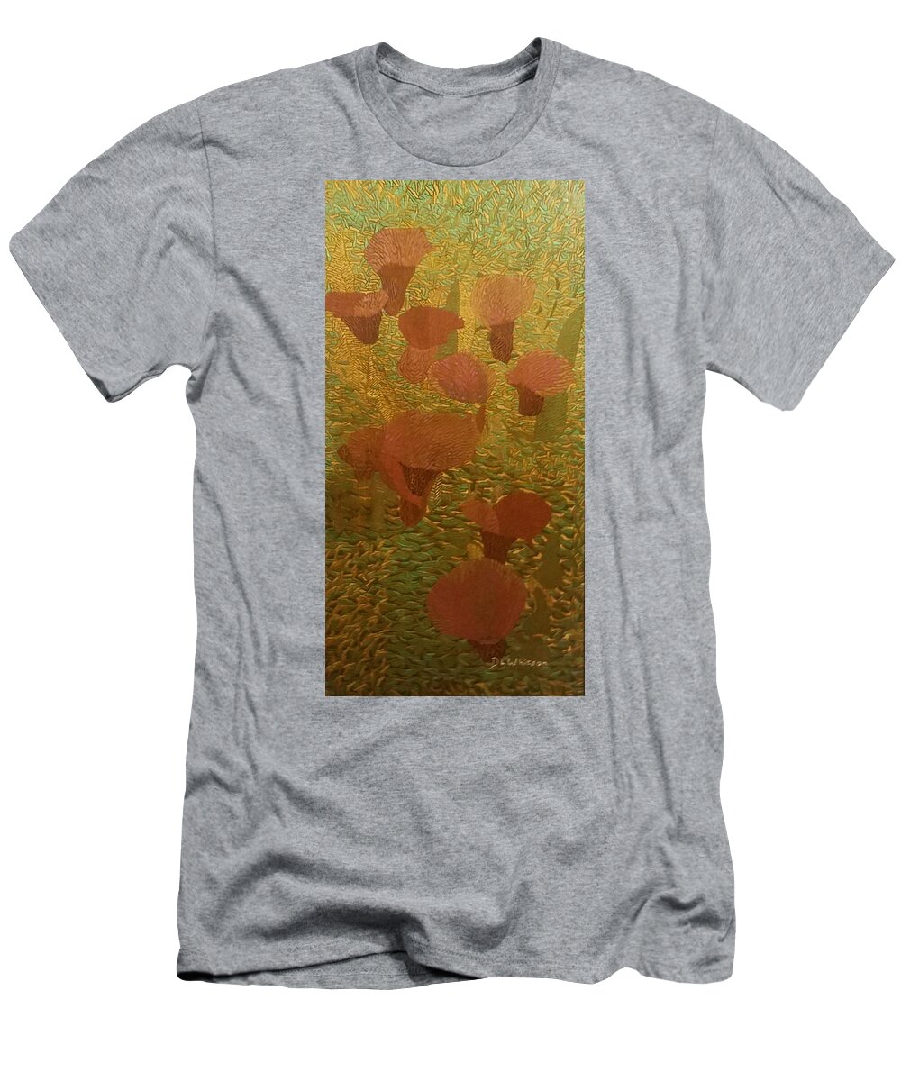 Calla T-Shirt featuring the painting Field of Callas by Darren Whitson