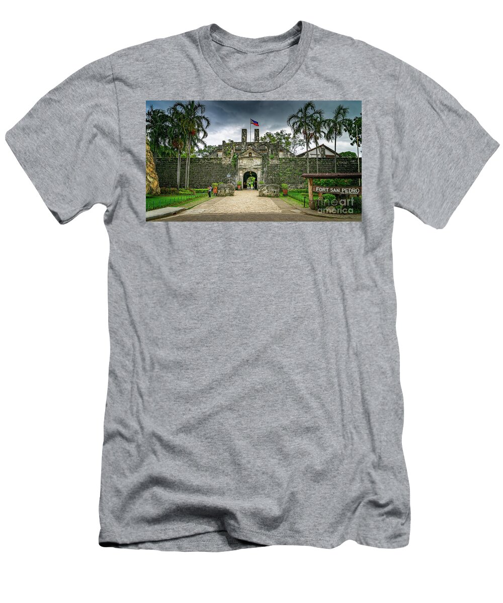 Cebu T-Shirt featuring the photograph Fort San Pedro Cebu by Adrian Evans