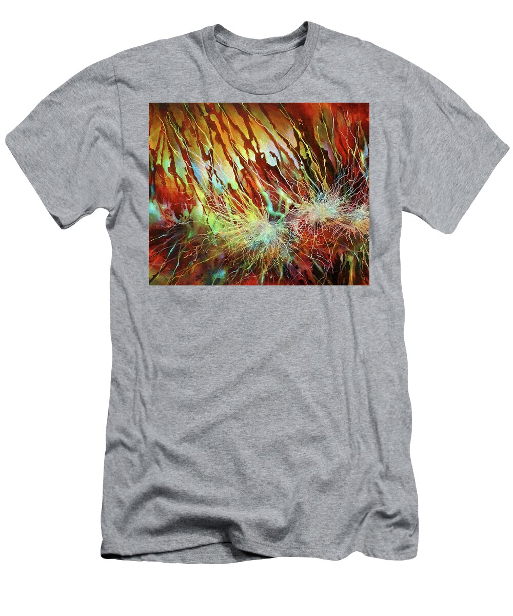 Abstract T-Shirt featuring the painting Fragile by Michael Lang