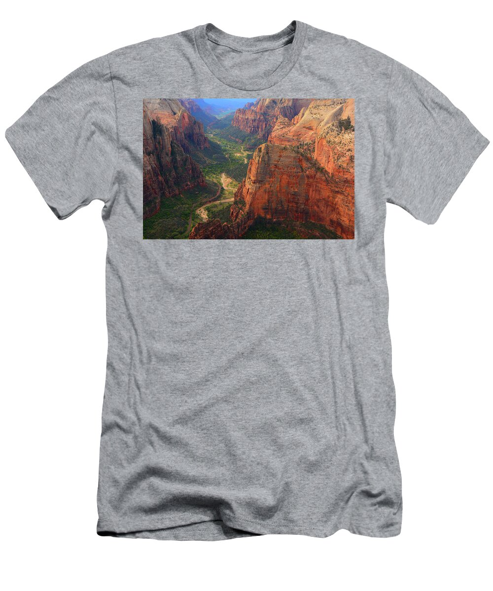 Observation Point T-Shirt featuring the photograph From Observation Point by Raymond Salani III