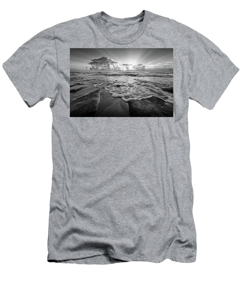Carlin Park T-Shirt featuring the photograph Gentle Surf by Steve DaPonte