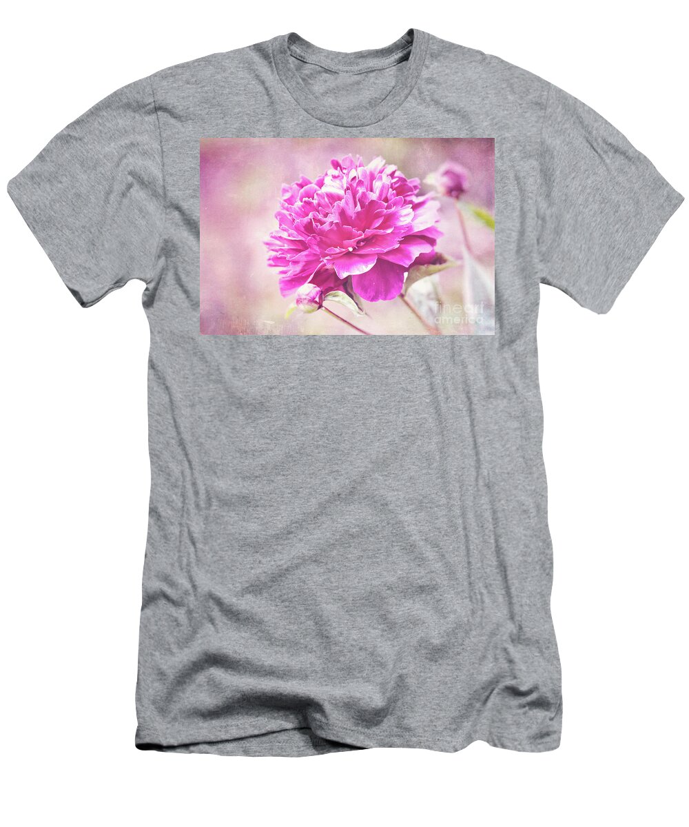 Pink Peony T-Shirt featuring the photograph Glorious Pink Peony by Anita Pollak
