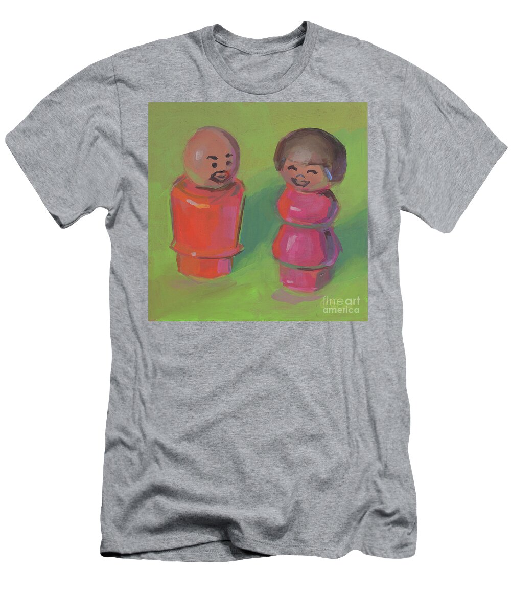 Fisher Price T-Shirt featuring the painting Gordon and Susan by Kimberly Santini