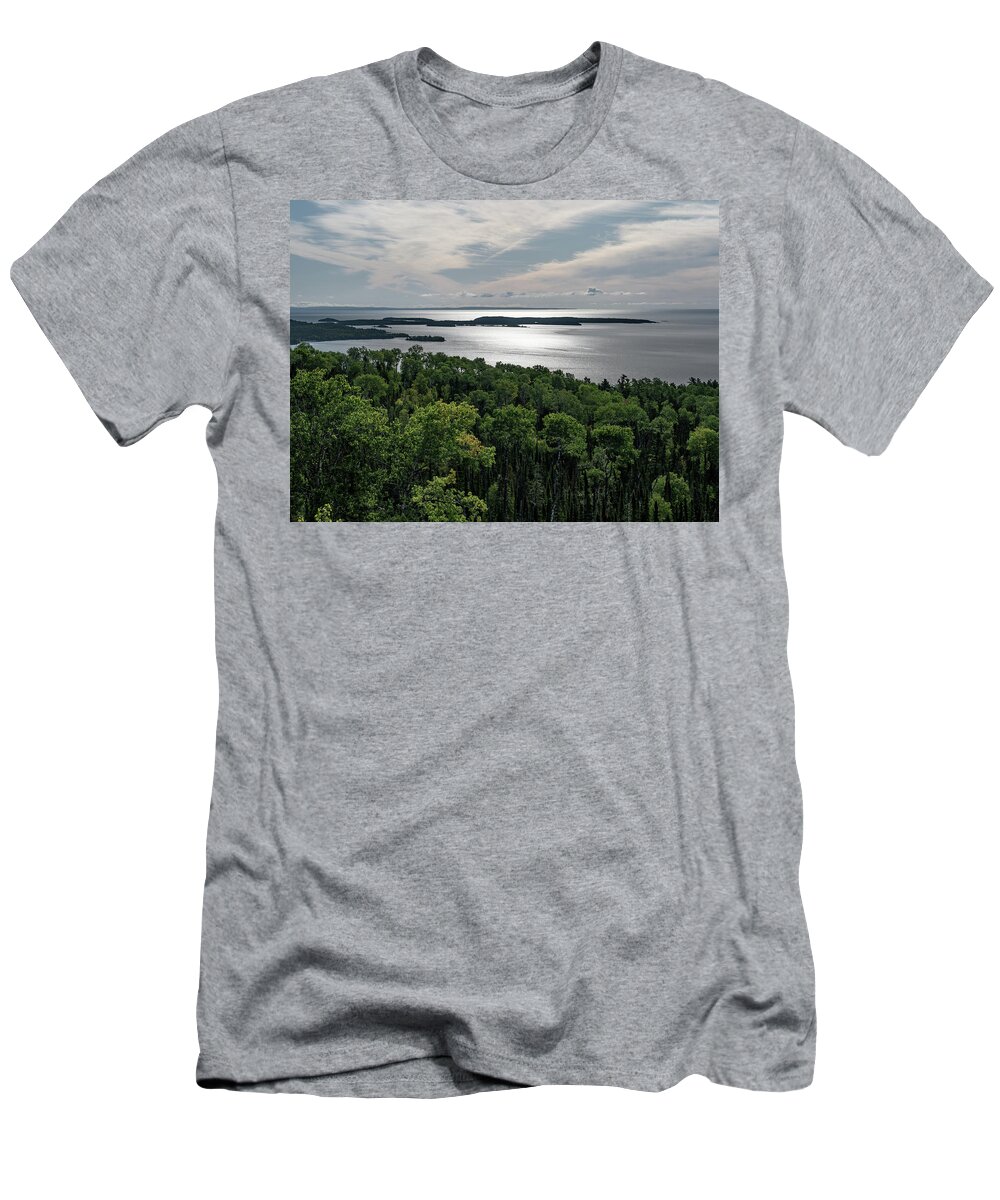 Lake T-Shirt featuring the photograph Grand Portage Harbor by Patricia Gould