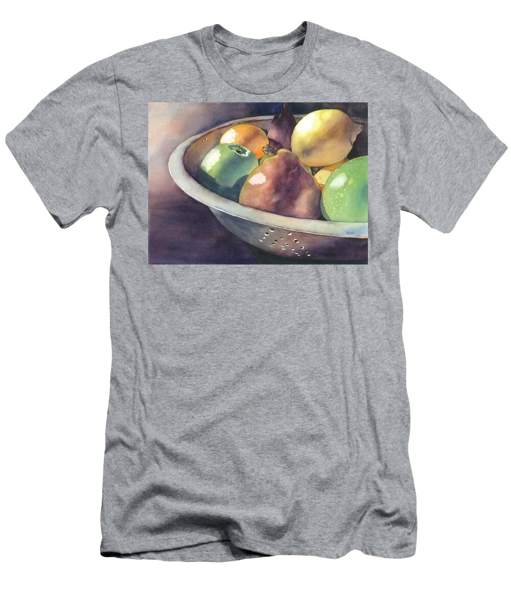 Fruit T-Shirt featuring the painting Granny's Colander by Beth Fontenot