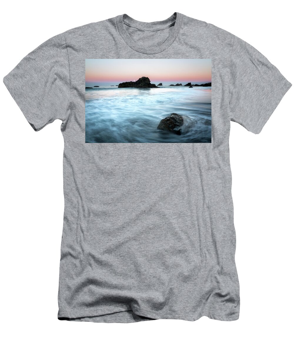 Beach T-Shirt featuring the photograph Harris Beach - 1 by Alex Mironyuk