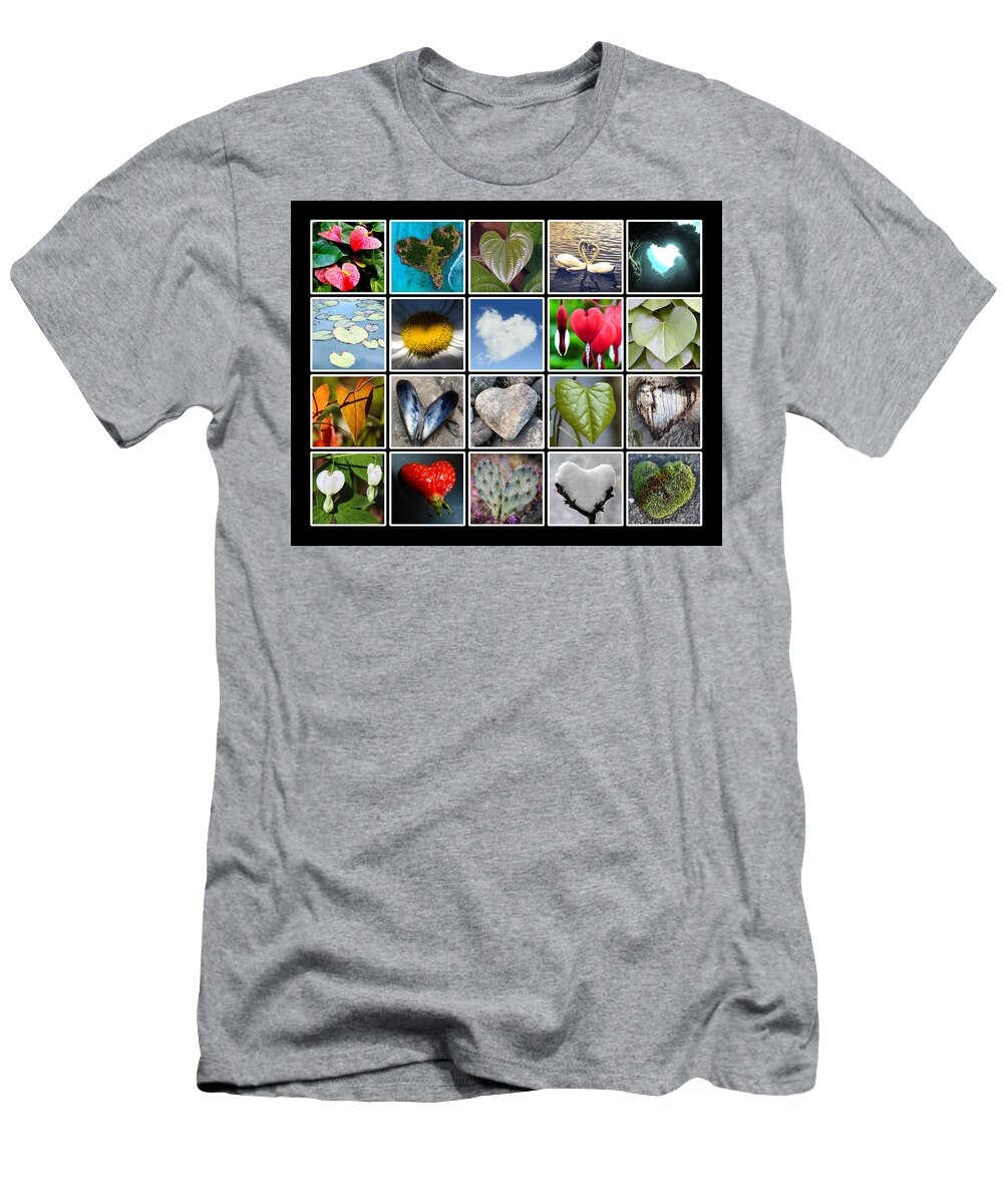 Hearts T-Shirt featuring the digital art Heartwork by Dave Lee
