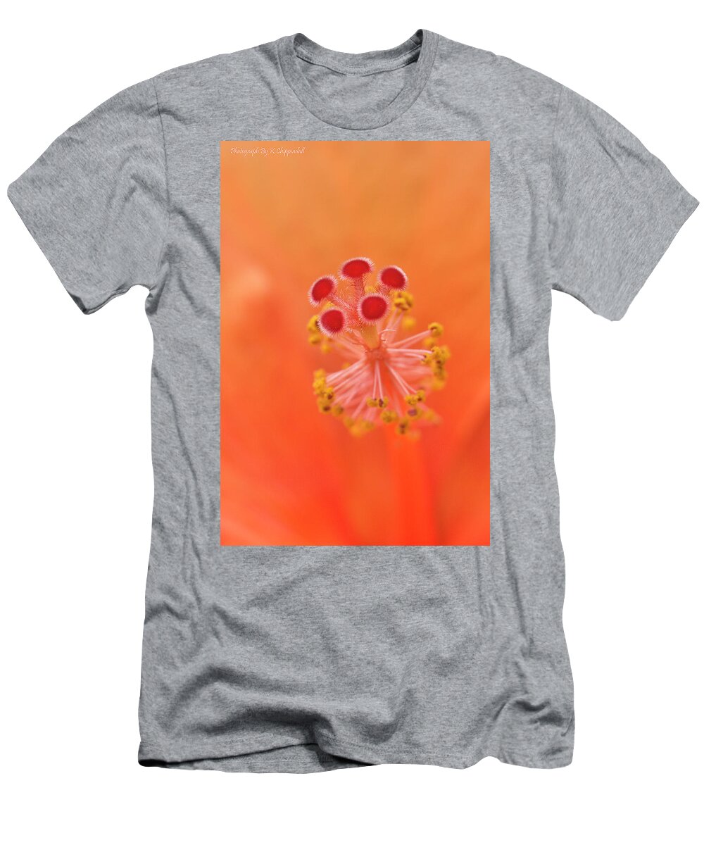 Hibiscus Beauty T-Shirt featuring the digital art Hibiscus beauty 222 by Kevin Chippindall
