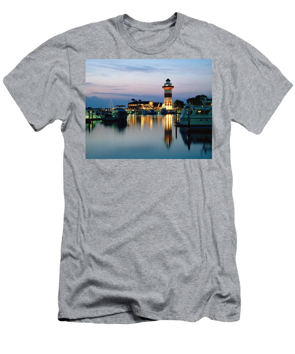 Estock T-Shirt featuring the digital art Hilton Head Lighthouse, South Carolina by Fridmar Damm