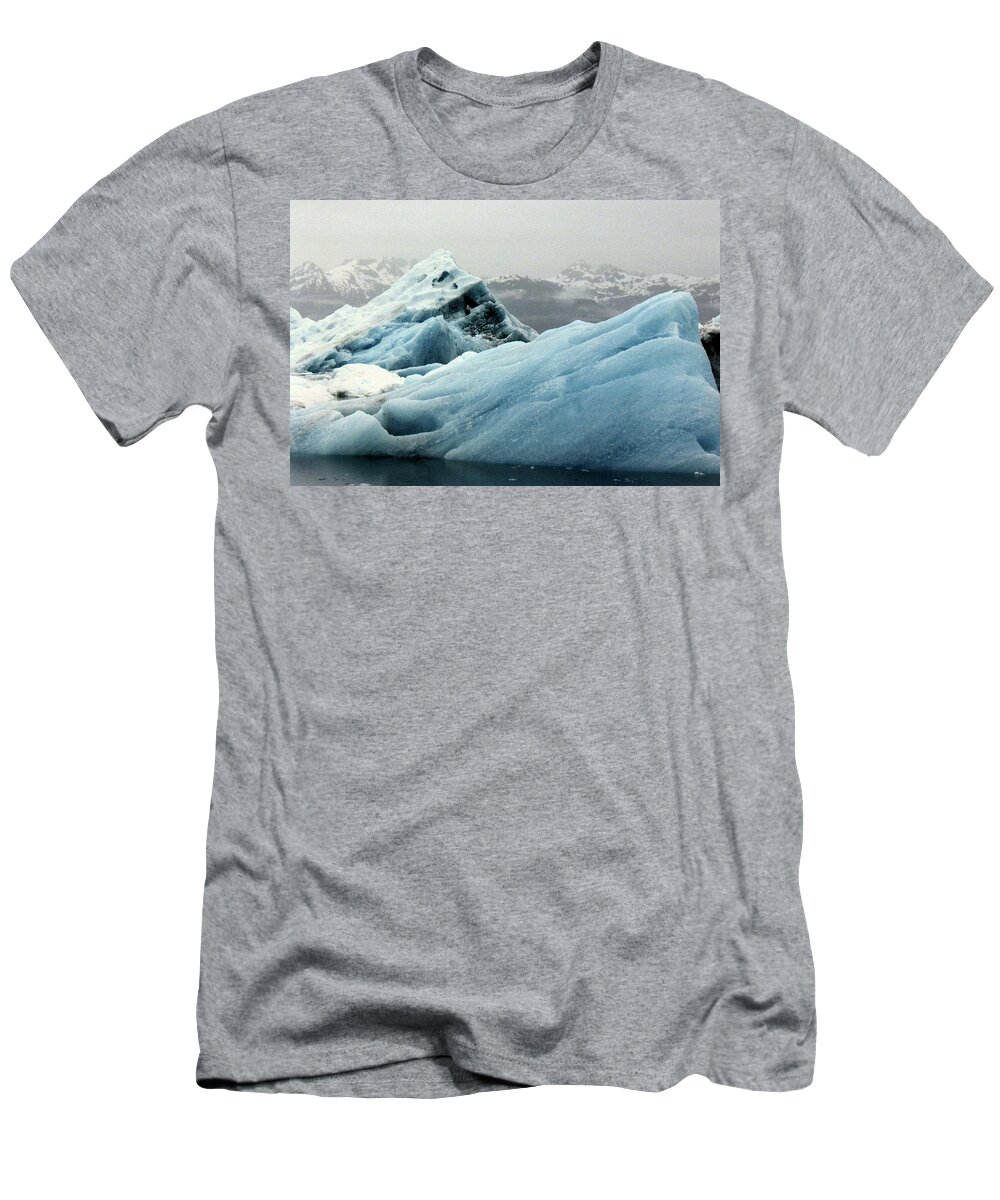 Travel T-Shirt featuring the photograph Iceberg Blue by Karen Stansberry