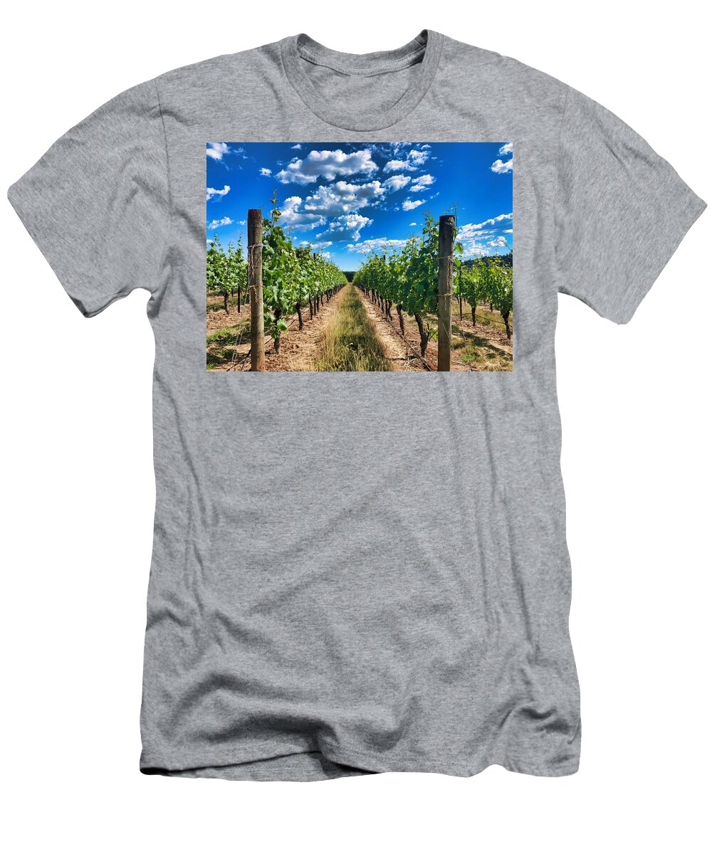 Vineyard T-Shirt featuring the photograph In The Vineyard by Brian Eberly