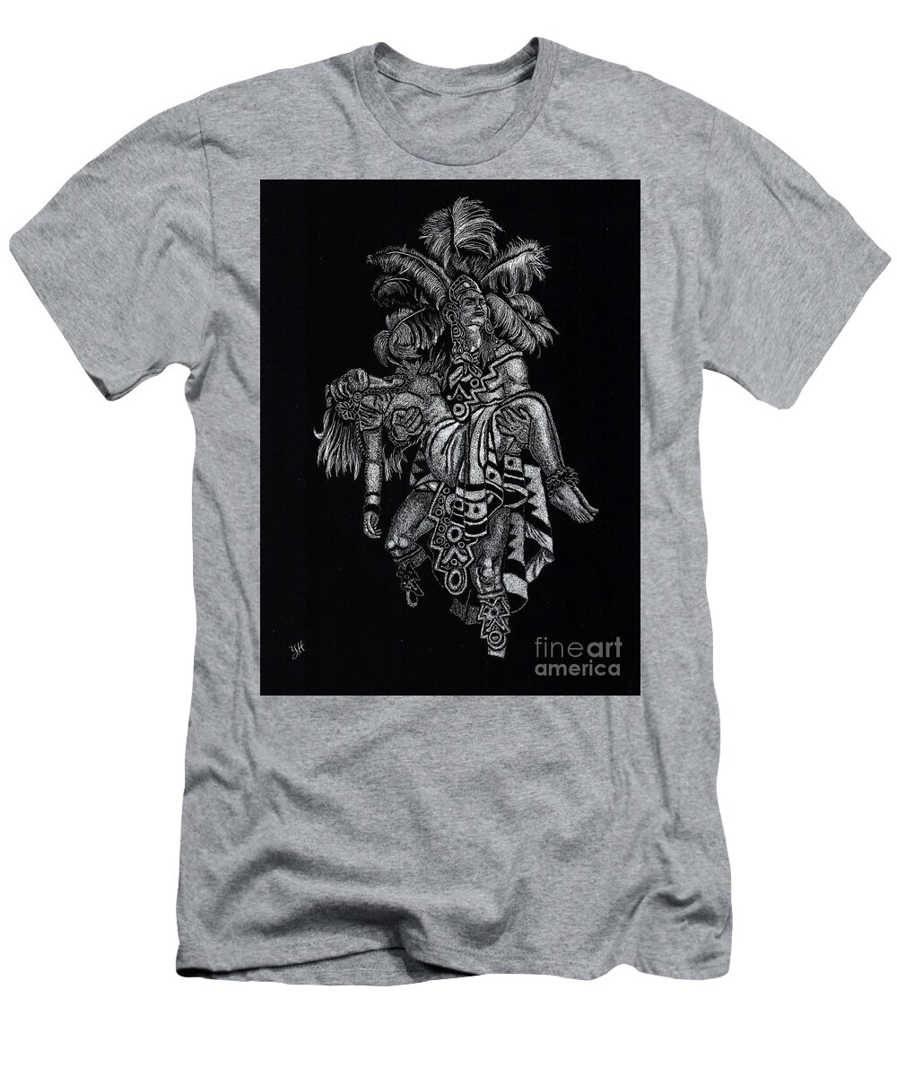 Indio T-Shirt featuring the digital art Indian's Love by Yenni Harrison