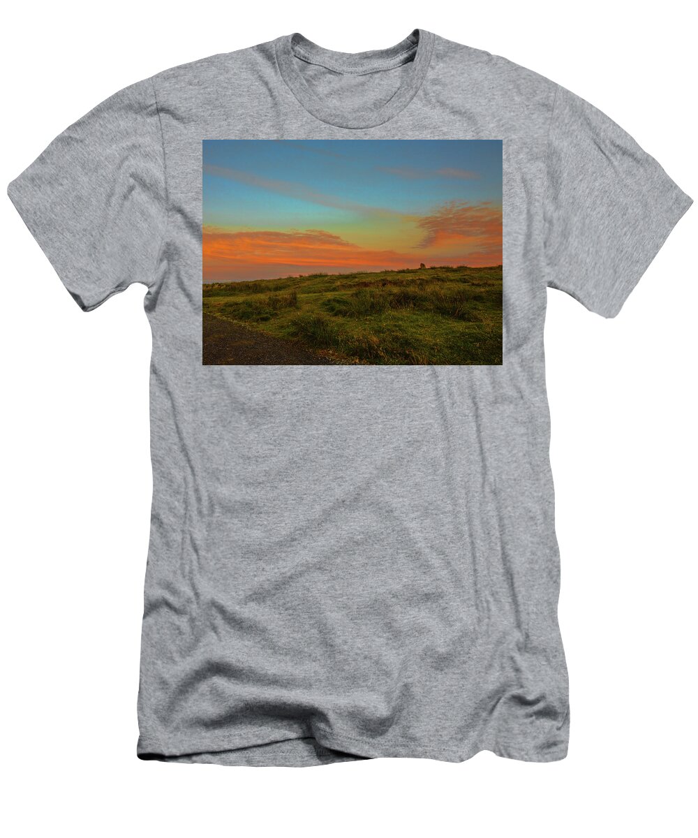 Irish Sunset- T-Shirt featuring the photograph Irish sunset #i1 by Leif Sohlman