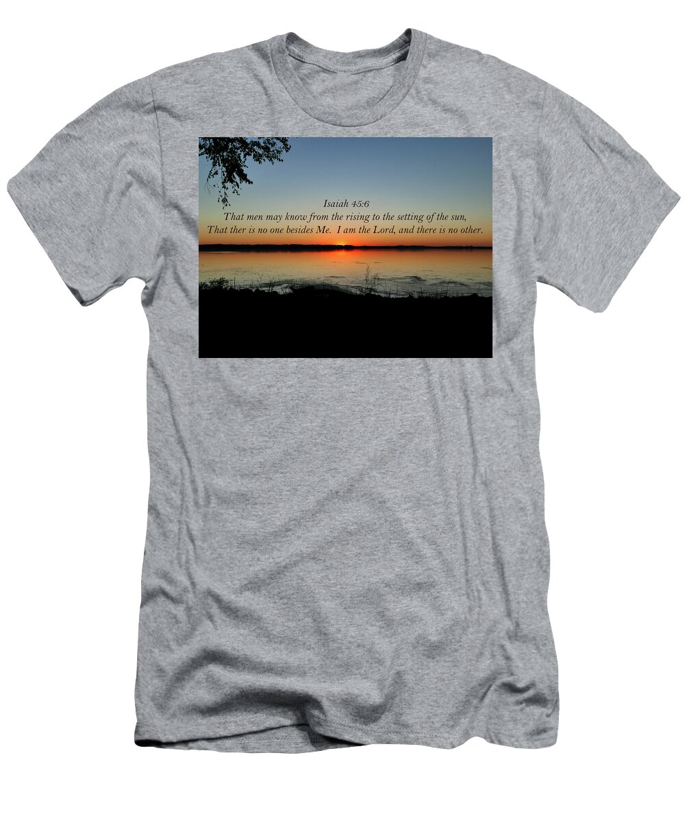 Sunrise T-Shirt featuring the photograph Isaiah, The Rising Sun by Sandra J's